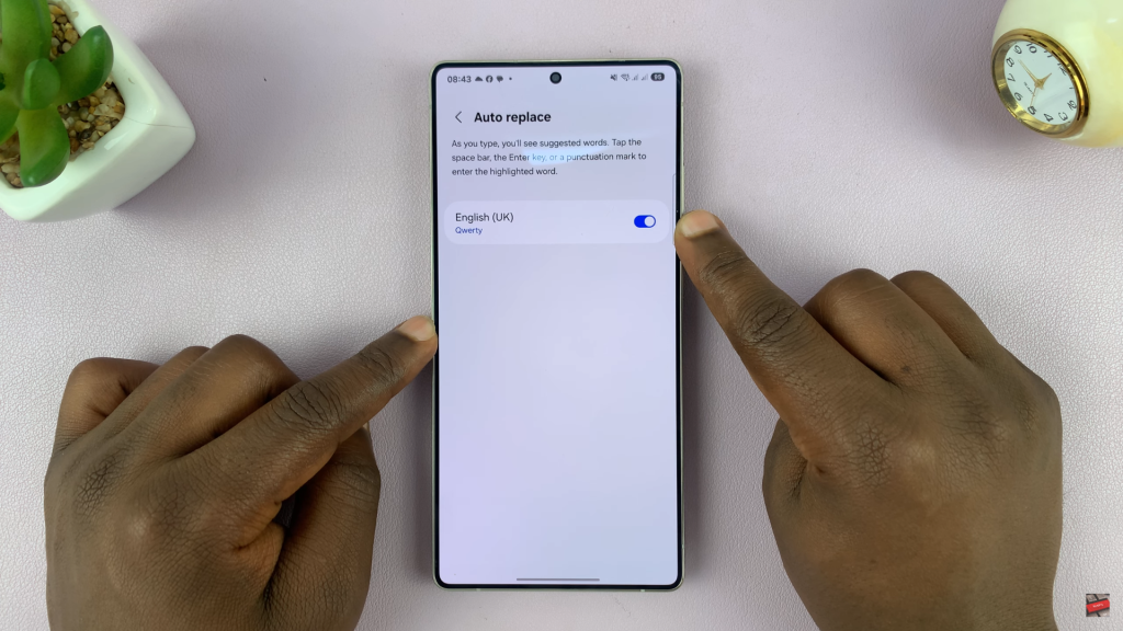 How To Enable Auto Correct On Samsung Galaxy S25 / S25 Ultra