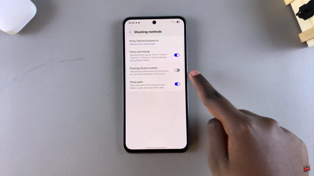 How To Enable Floating Shutter Button On Samsung Galaxy A56