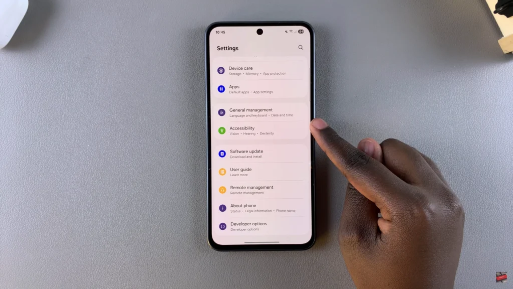 How To Enable TalkBack On Samsung Galaxy A56