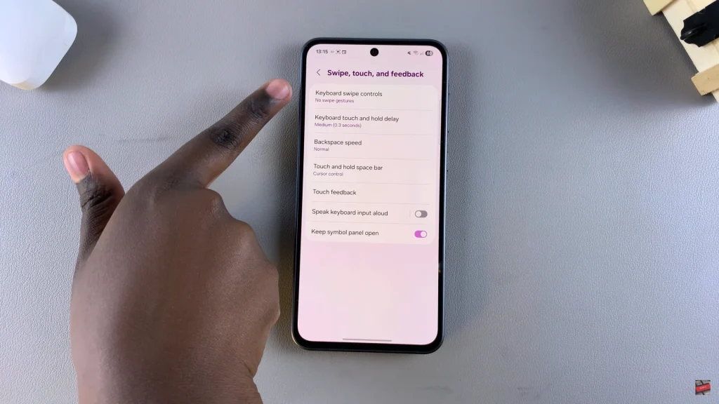 How To Enable Swipe To Type On Samsung Galaxy A56