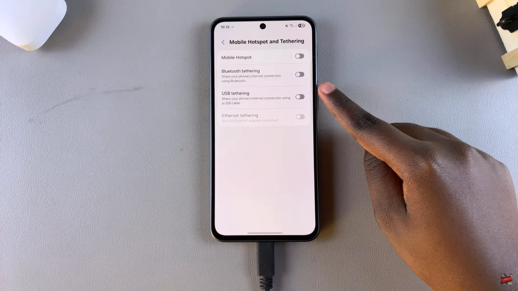 How To Enable USB Tethering On Samsung Galaxy A56