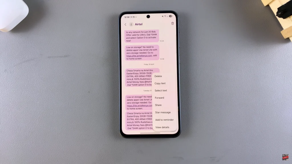 How To Forward Messages On Samsung Galaxy A56