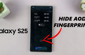 How To Hide Fingerprint Icon On AOD Of Samsung Galaxy S25 / S25 Ultra