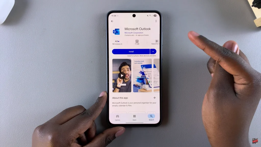 How To Install Microsoft Outlook On Samsung Galaxy A56