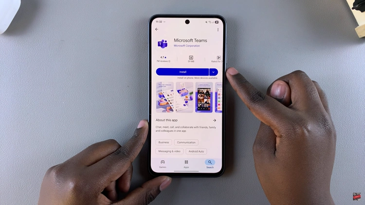 How To Install Microsoft Teams On Samsung Galaxy A56