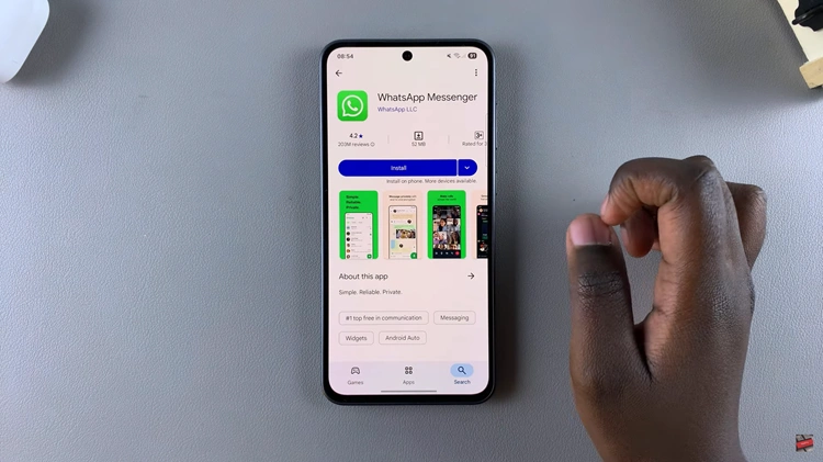 How To Install WhatsApp On Samsung Galaxy A56