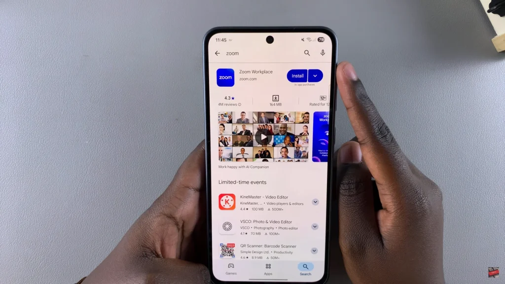 How To Install Zoom On Samsung Galaxy A56