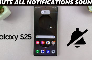 How To Mute All Notification Sounds On Samsung Galaxy S25 / S25 Ultra