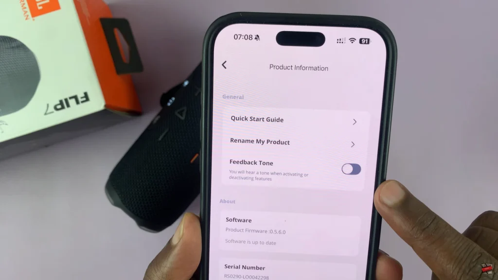 How To Mute Power ON Sounds On JBL Flip 7