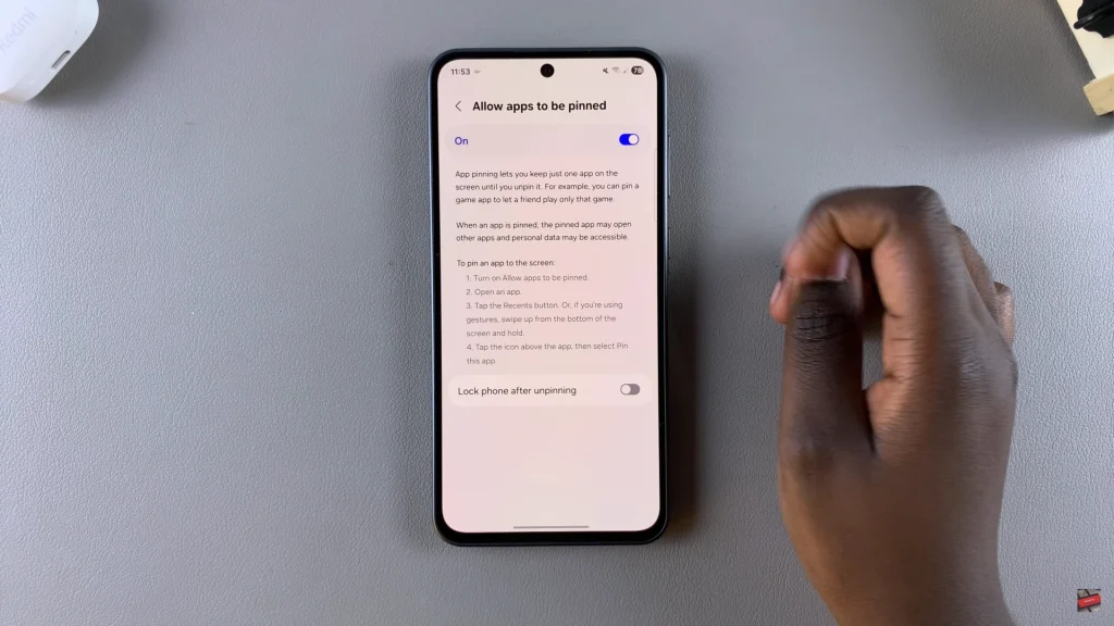How To Pin Apps On Samsung Galaxy A56