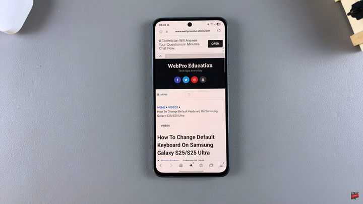 How To Read Web Pages Aloud On Samsung Galaxy A36 /A56 /A26