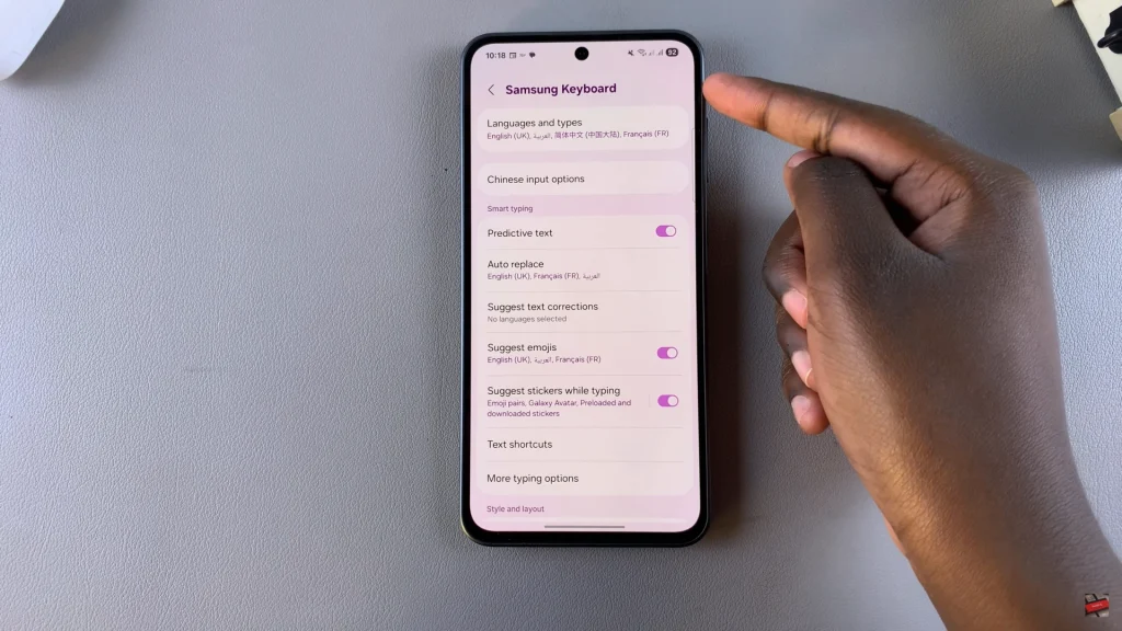 How To Remove Keyboard Languages On Samsung Galaxy A56