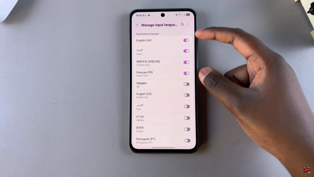 How To Remove Keyboard Languages On Samsung Galaxy A56