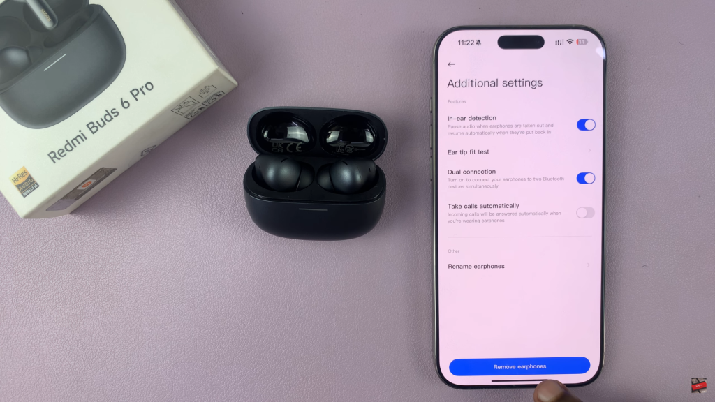 How To Remove Redmi Buds 6 Pro From Xiaomi Earbuds App