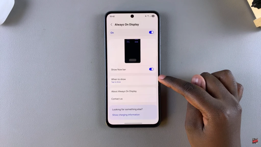 How To Schedule Always On Display On Samsung Galaxy A56