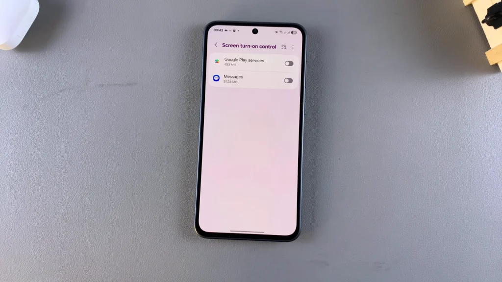 How To Stop Apps From Waking Screen Of Samsung Galaxy A56
