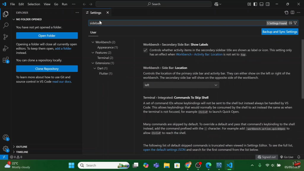 How To Switch Sidebar Location On VS Code