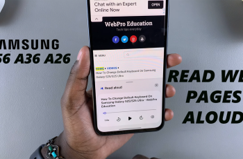 How To Read Web Pages Aloud On Samsung Galaxy A36 /A56 /A26