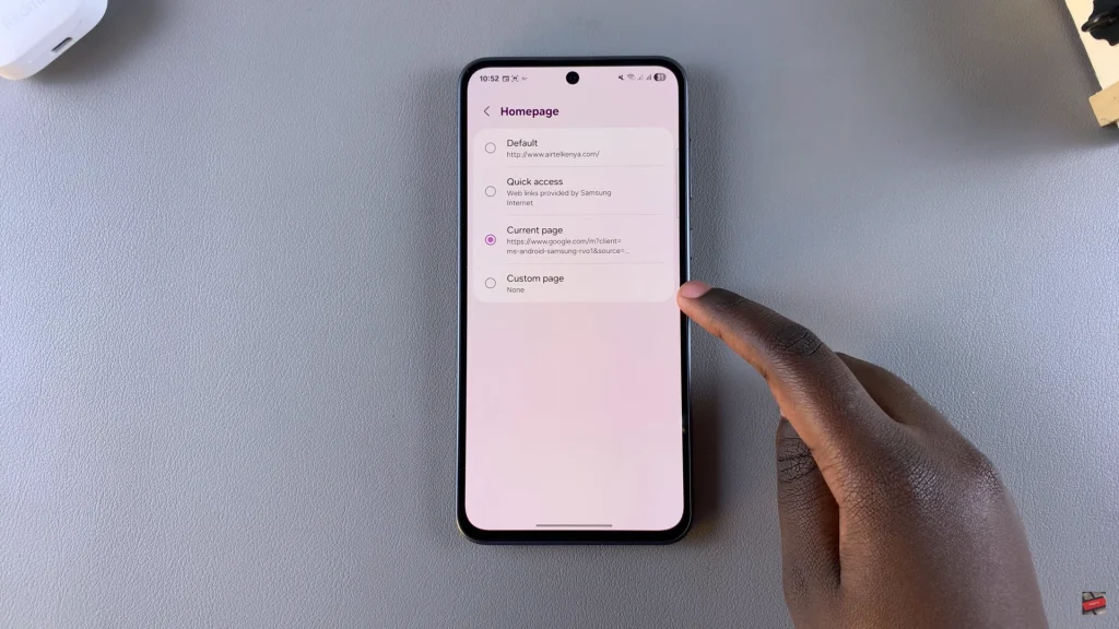 How To Change Samsung Browser Homepage On Samsung Galaxy A56