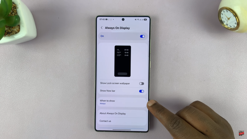 How To Make AOD Show For New Notifications Only On Samsung Galaxy S25 / S25 Ultra