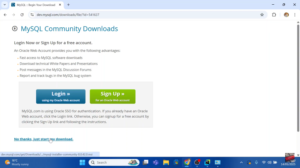 How To Install MySQL 8.0.42 in Windows 11