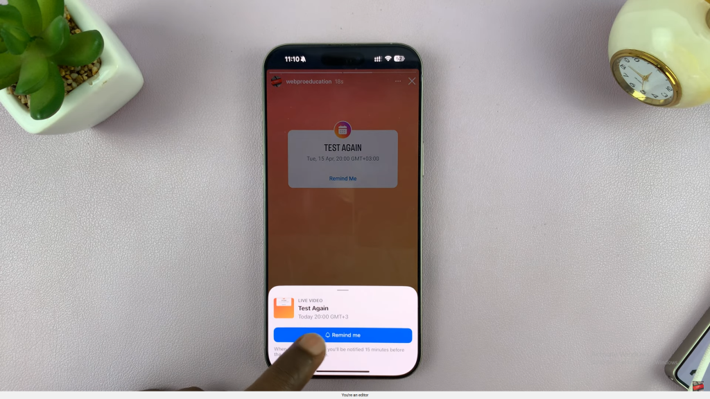 Schedule An Instagram Live