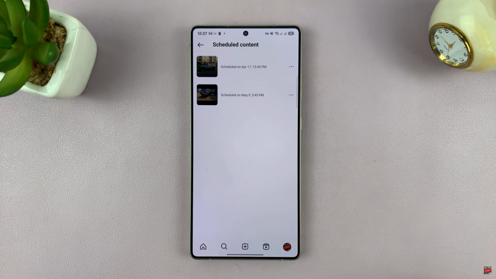 Re-Schedule Instagram Post