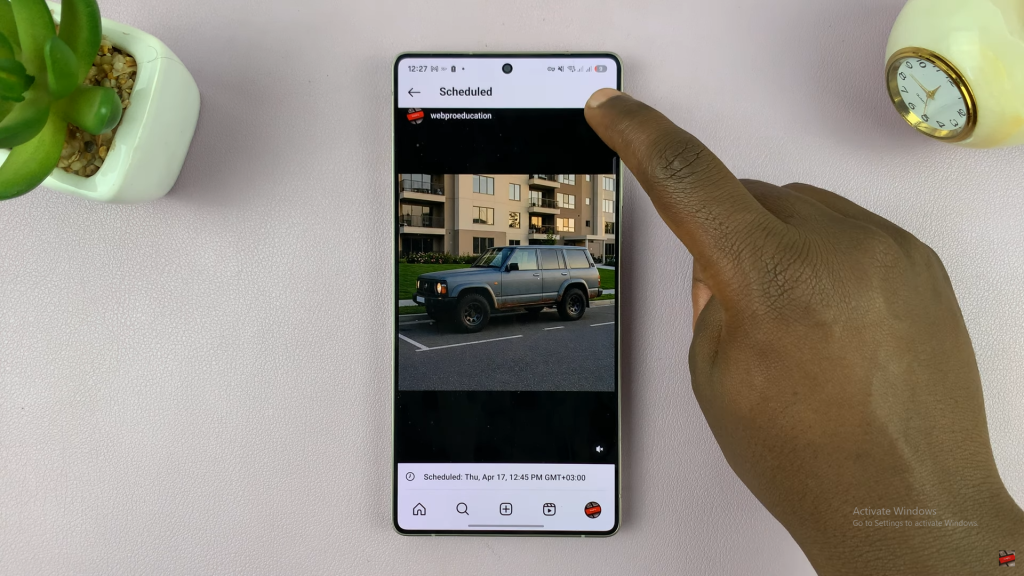 Re-Schedule Instagram Post