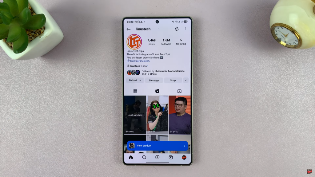 Copy Instagram Profile Link