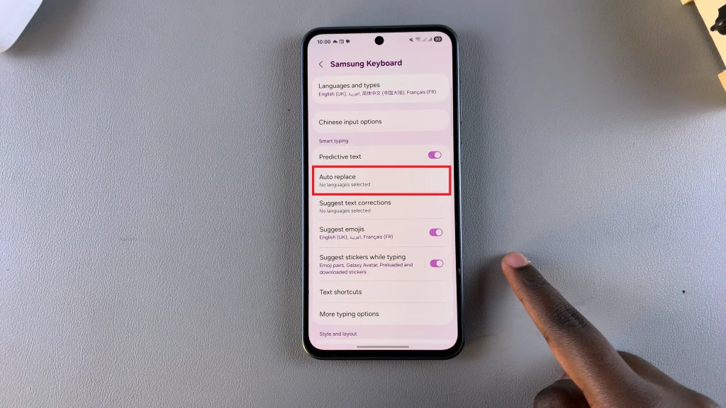 Enable Auto Correct On Samsung Galaxy A36