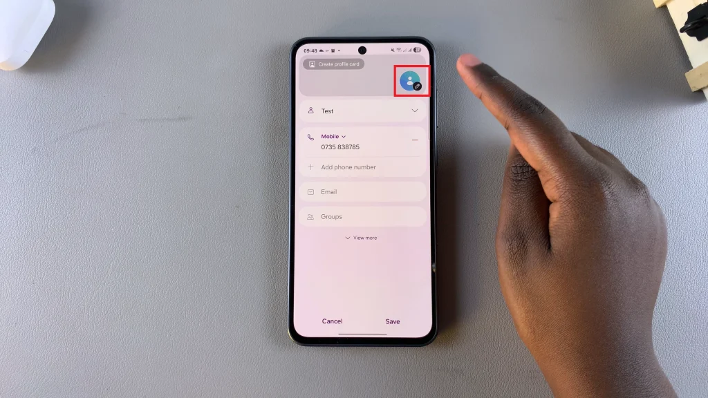 Add Contact Photo On Samsung Galaxy A36