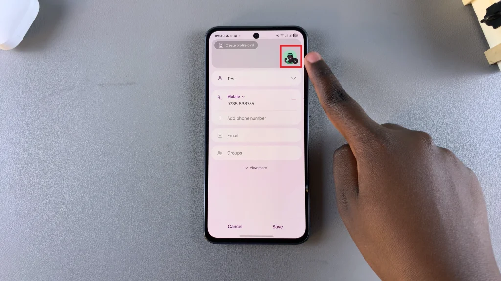 Remove Contact Photo On Samsung Galaxy A36