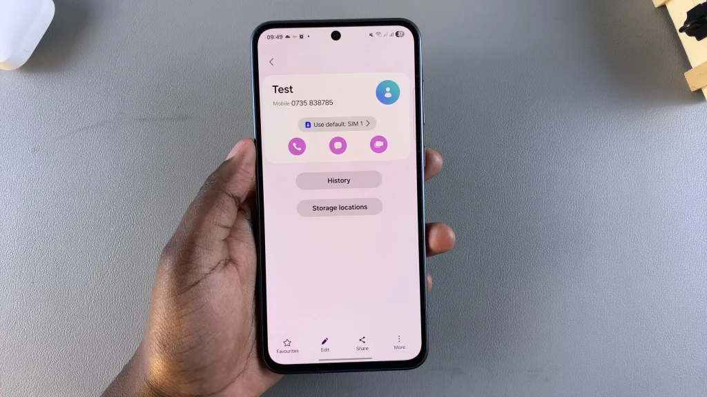 Remove Contact Photo On Samsung Galaxy A56