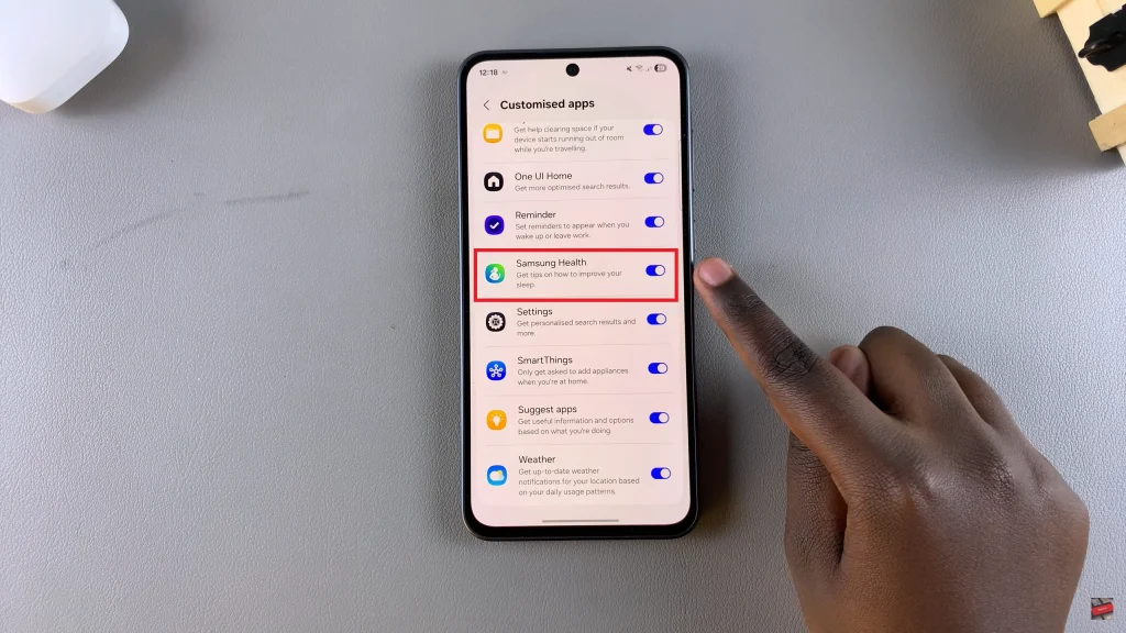 Enable Customized Samsung Health On Samsung Galaxy A36