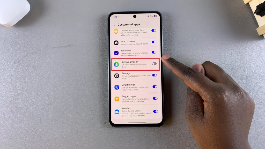 Enable Customized Samsung Health On Samsung Galaxy A56