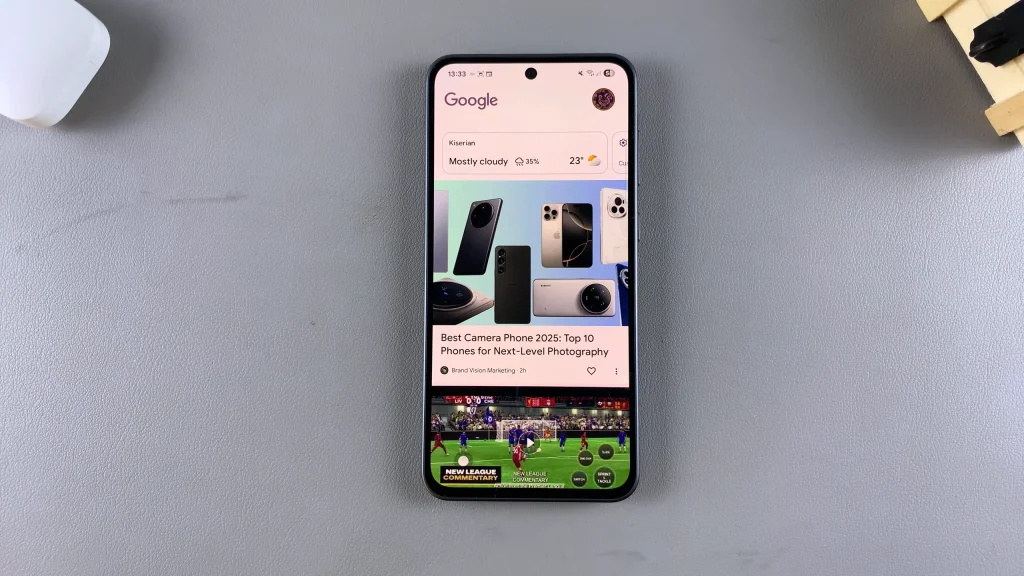 Add Media Page To Home Screen On Samsung Galaxy A36