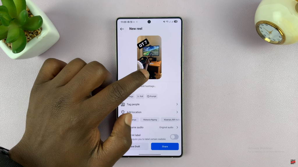 Add Thumbnail To Instagram Reel