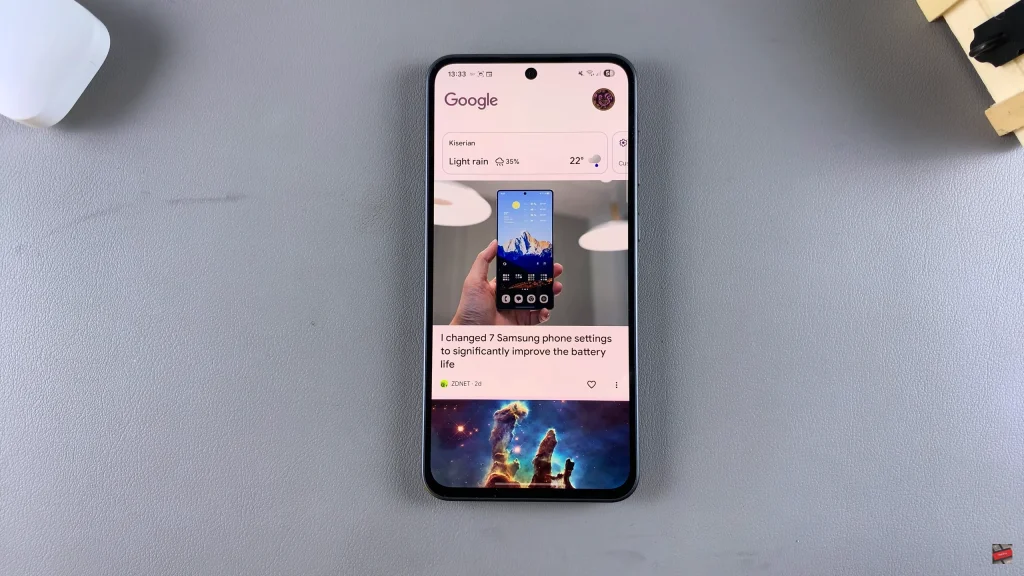 Add Media Page To Home Screen On Samsung Galaxy A56