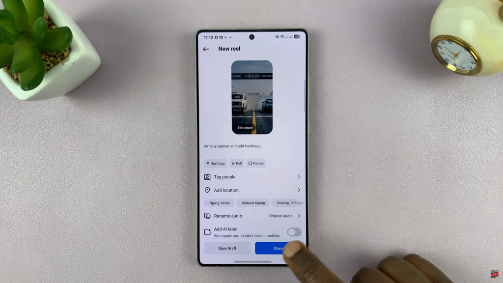 Add Thumbnail To Instagram Reel