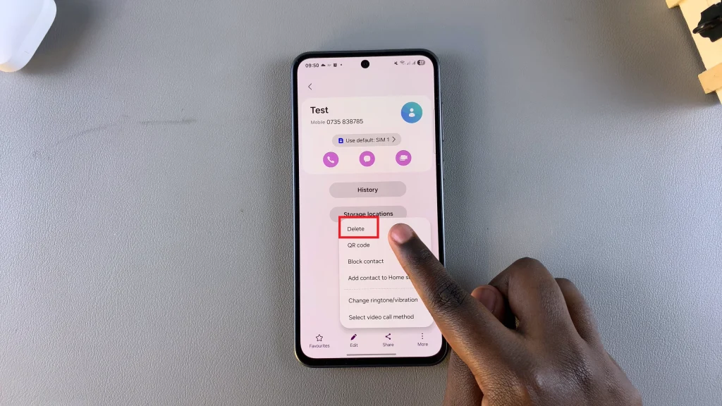 Delete Contact On Samsung Galaxy A36