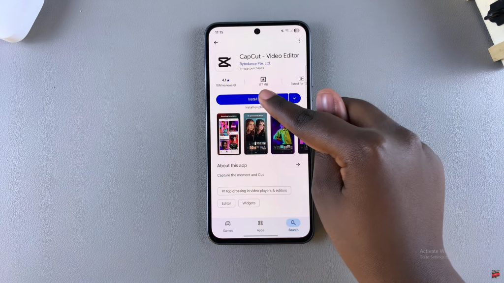 Install CapCut On Samsung Galaxy A36/A56/A26