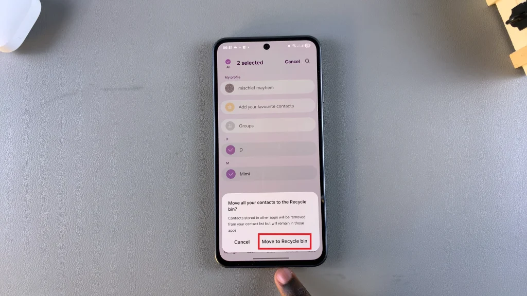 Delete Contact On Samsung Galaxy A26