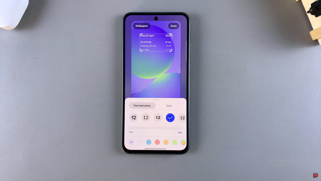 Add Calendar To Lock Screen Of Samsung Galaxy A36/A56/A26