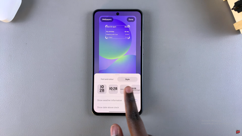Add Calendar To Lock Screen Of Samsung Galaxy A36/A56/A26