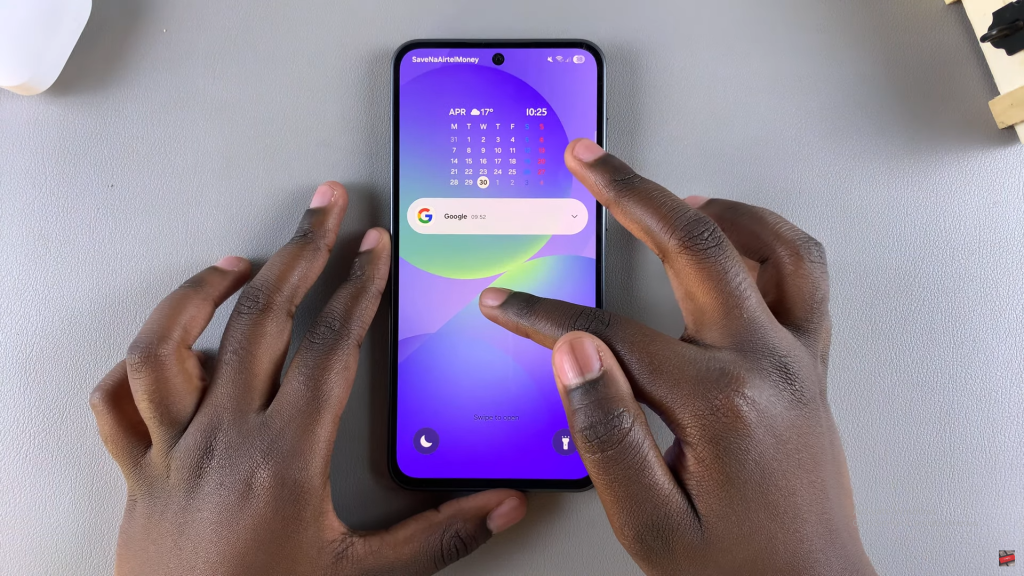 Add Calendar Schedule To Lock Screen Of Samsung Galaxy A36/A56/A26