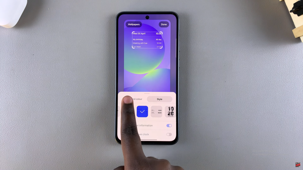 Add Calendar Schedule To Lock Screen Of Samsung Galaxy A36/A56/A26