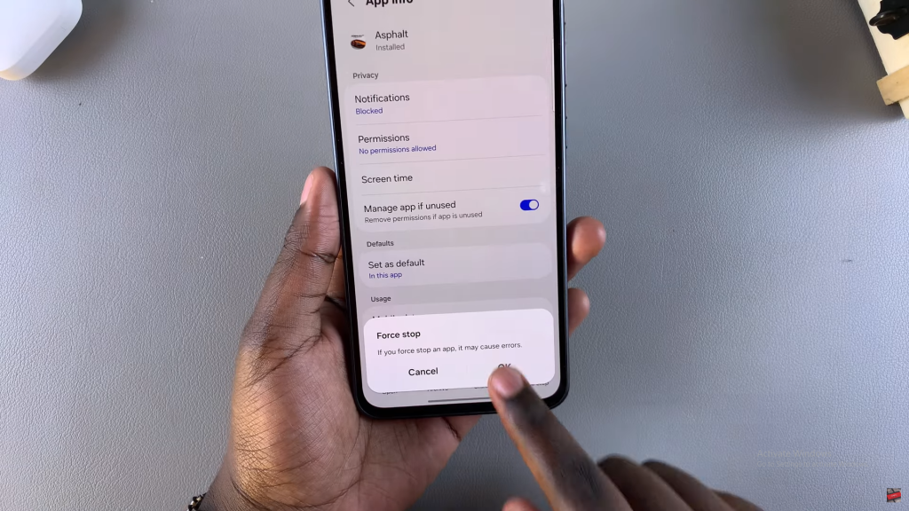 Force Stop App On Samsung Galaxy A36/A56/A26