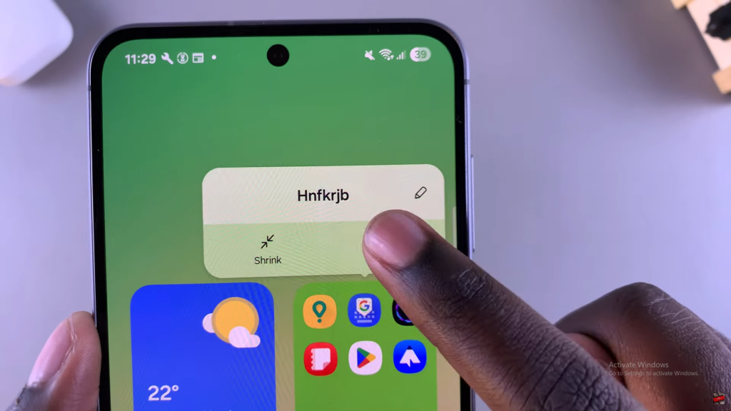 Remove Folder From Home Screen Of Samsung Galaxy A56/A36/A26
