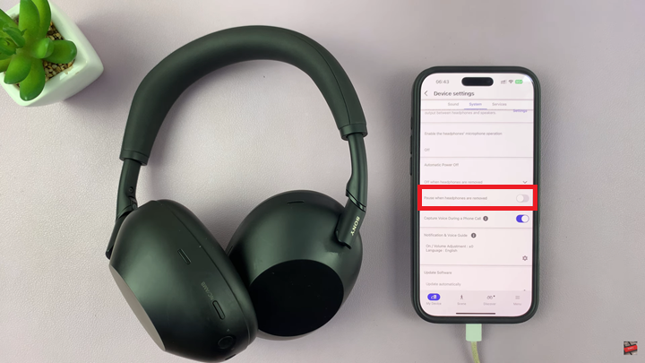 How To Disable 'Stop Music When Headphones are Removed' On Sony WH 1000XM6 Headphones