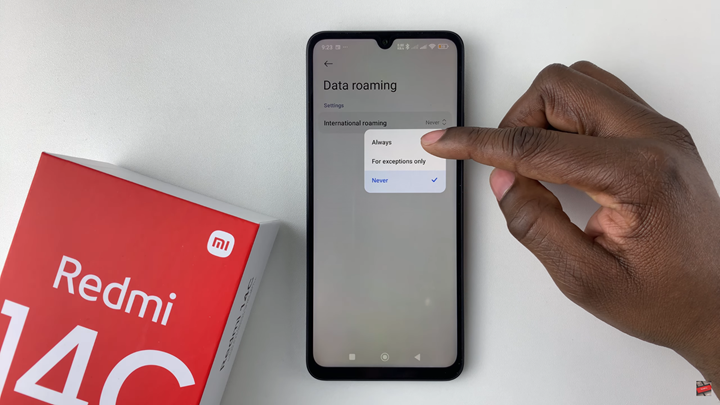 How To Enable / Disable Data Roaming On Redmi 14C